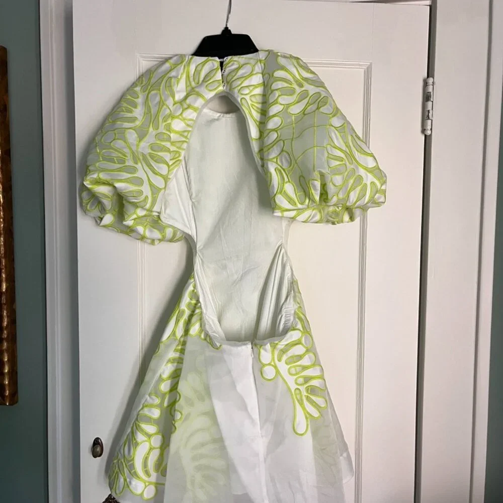 Sculptra Botanical Appliqué Dress, Size 10 - Picture 3 of 4